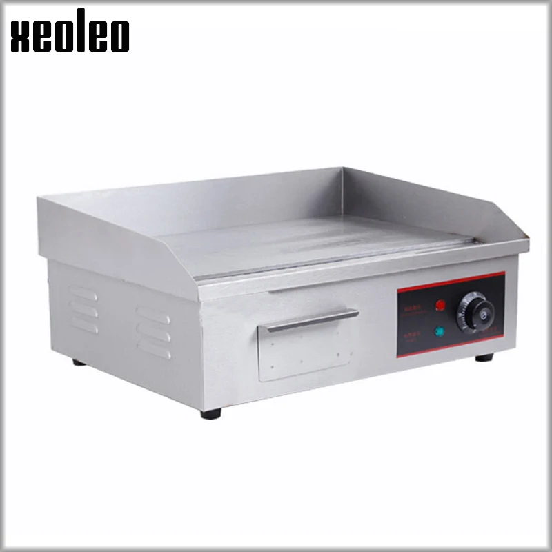 XEOLEO Commercial Electric Griddle 3000W Flat pan griddle Teppanyaki machine Pancakes steak BBQ Grill Dorayaki machine 6mm thick