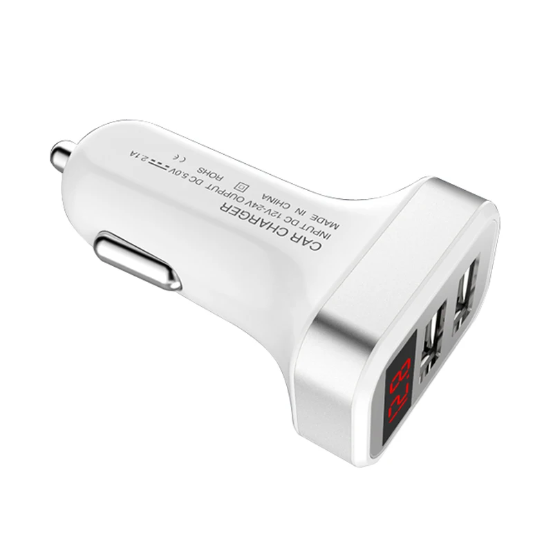 Автомобильное зарядное устройство 5 В 3 1 А для iPhone XS XR X iPad Xiaomi Samsung 2 порта USB