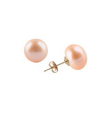 Zcd Earring 320 New Yellow Gold Pink Color On Shape Zcd Earring 320 New Yellow Gold Pink Color On Shape Freshwater Pearl Stud Earrings In From Jewelry Accessories Aliexpress