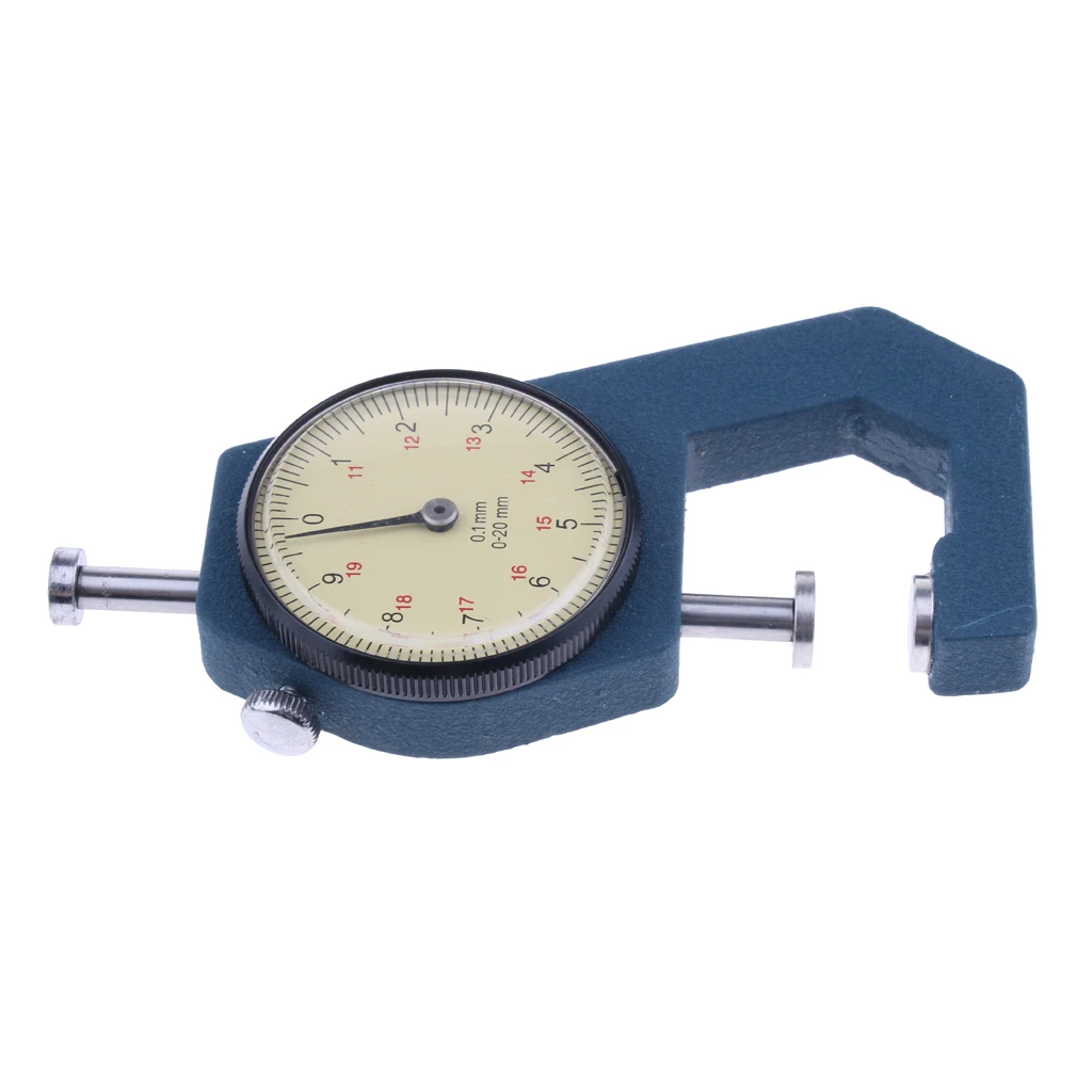 Manual Dial Paper Leather Metal Paper Sheet Thickness Gauge Meter 0.01mm 0-20mm