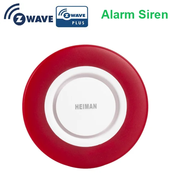 EU Europe 868.42mhz z-wave alarm flash siren 85db red flash light z-wave alarm strobe siren