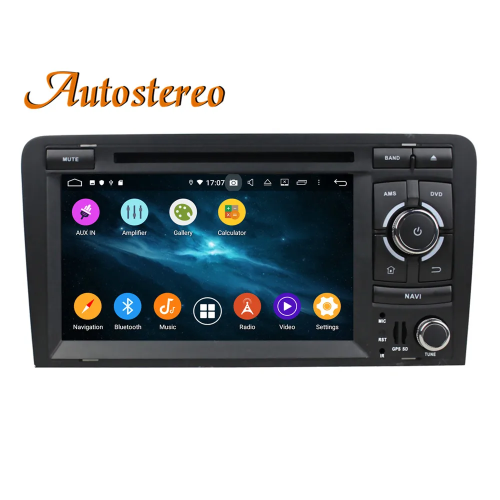 Clearance DSP Android 9  GPS Navigation Car DVD CD player Stereo For Audi A3 S3 2003-2012 Multimedia player radio tape recorder head unit 3