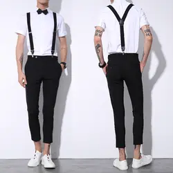 2018 мужская одежда летние корейские узкие тренд диких комбинезоны Штаны стилист ноги повседневные Комбинезоны Штаны прилив