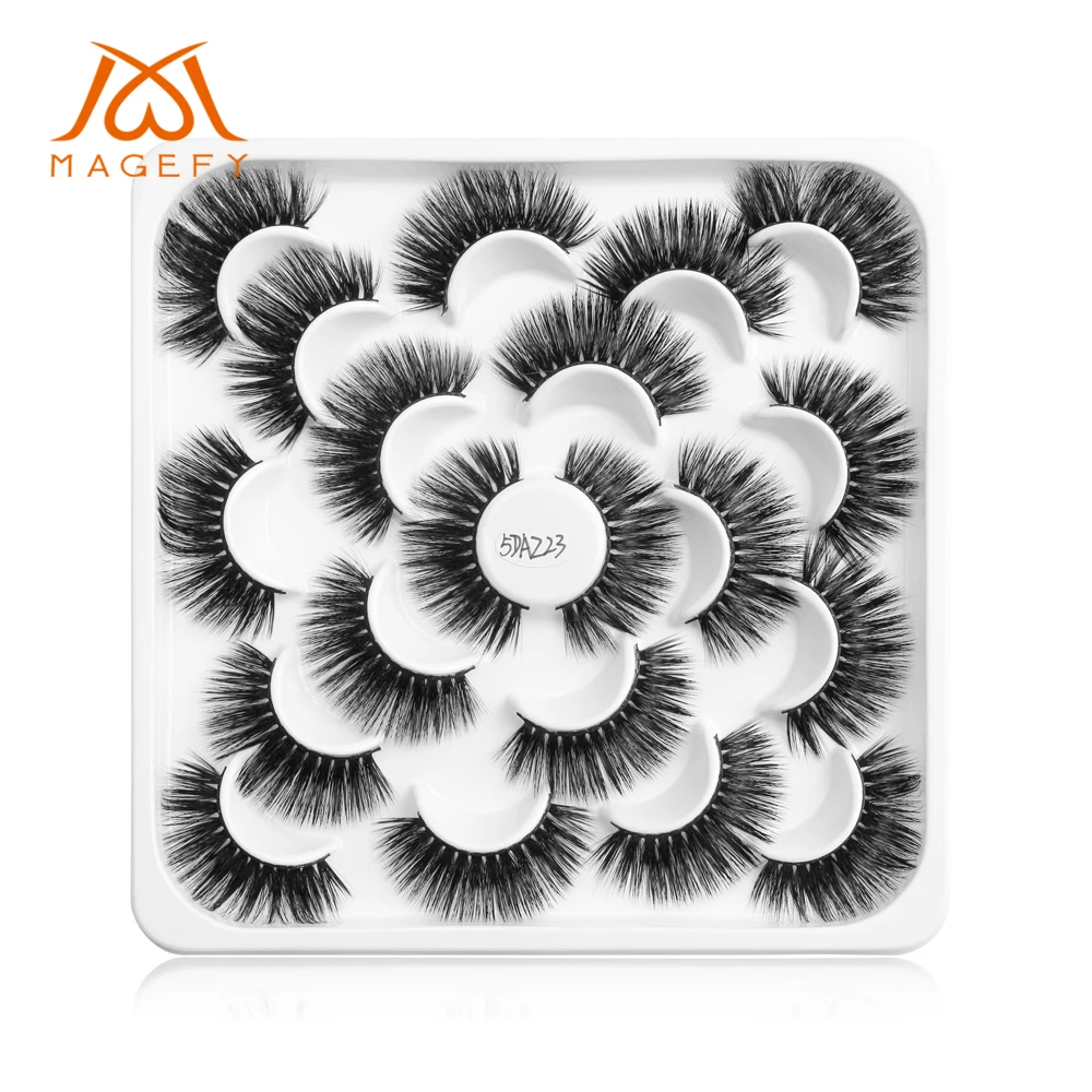 

MAGEFY 7/10 pairs Real Fake Mink Eyelashes 3D Natural False Eyelashes 3d Mink Lashes Soft Eyelash Extension Makeup Kit Cilios