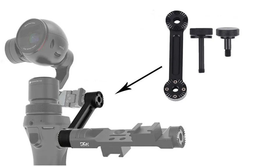 Универсальное крепление-адаптер для «+ расширенный рычаг в сборе Pro версия для DJI OSMO/+ мобильный ручной 4K Камера и 3-осевой кардан
