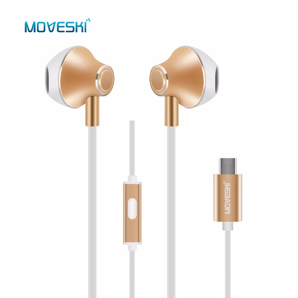 Moveski VT 1 USB C In Ear Earphone ANC Wire Control Headset Type C Digital Earphone Earbuds For Xiaomi Sumsang Huawei