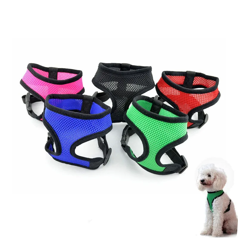 

Soft Mesh Dog Harness Padded Vest No Pull Pet Walking Vest Puppy Padded Harness Adjustable for Small Medium Dogs All Sized Cats