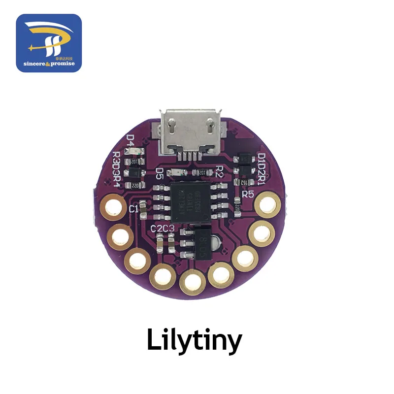 ATmega32U4 ATMEGA328P LilyPad 328 для Arduino DIY Kit Micro USB ATtiny85 LilyTiny основная плата зуммер WS2812 RGB CR2032 TEMT6000