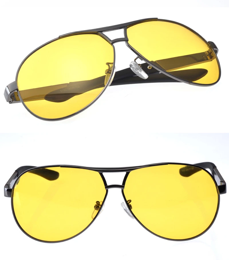 Поляризованные солнцезащитные очки ночного видения, мужские брендовые Дизайнерские Модные поляризованные очки для ночного вождения, улучшенный светильник для дождливого облачного тумана