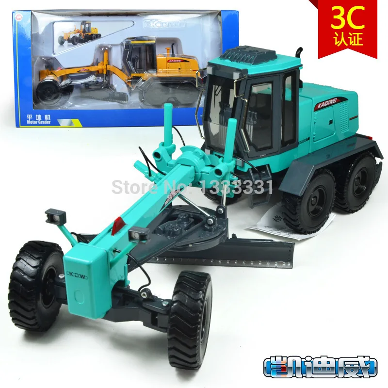 

KDW brand high quality alloy Engineering Vehicle model Wholesale children toy cars- motor grader 1:55 similar as siku