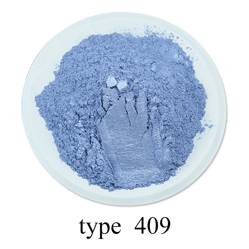 

Type 409 Pigment Pearl Powder Healthy Natural Mineral Mica Powder DIY Dye Colorant,use for Soap Automotive Art Crafts, 50g