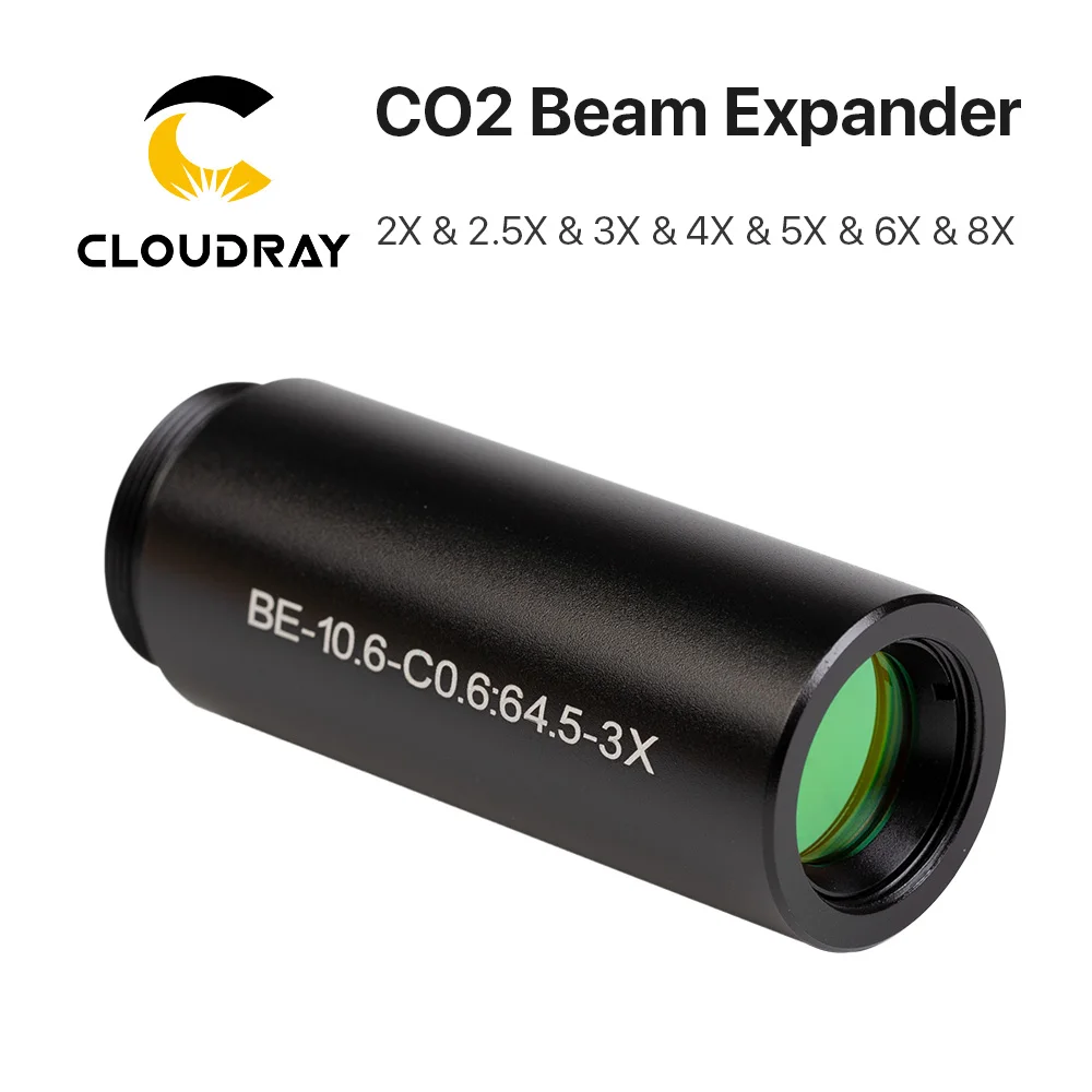 Cloudray CO2 лазер 10600nm лазерный луч расширитель 2X 2.5X 3X 4X гальванометр лазерные маркировочные линзы оптика луч расширение