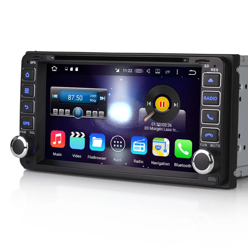 Perfect 6.95 inch Android Car DVD Player with TV/BT GPS WIFI DVR OBD,Audio Radio Stereo,Car PC/multimedia headunit for Toyota universal 2