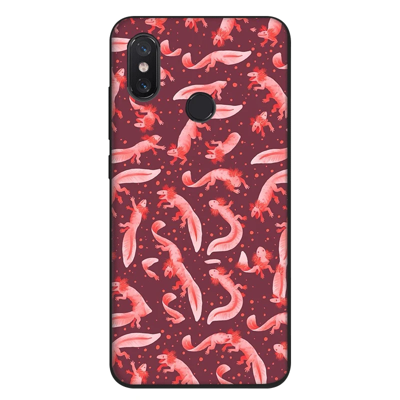 Черный силиконовый чехол из ТПУ для Xiaomi Redmi Note 4 4X 5 6 5A Pro Prime Cute Animal