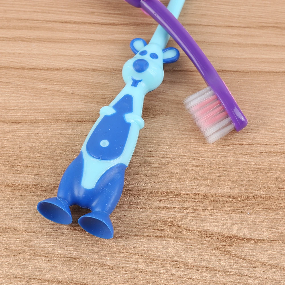 Y& W& F новая детская игрушка, зубная щетка с мультяшной ручкой для ухода за полостью рта, зубная щетка для здоровья, детская зубная щетка на присоске с подставкой