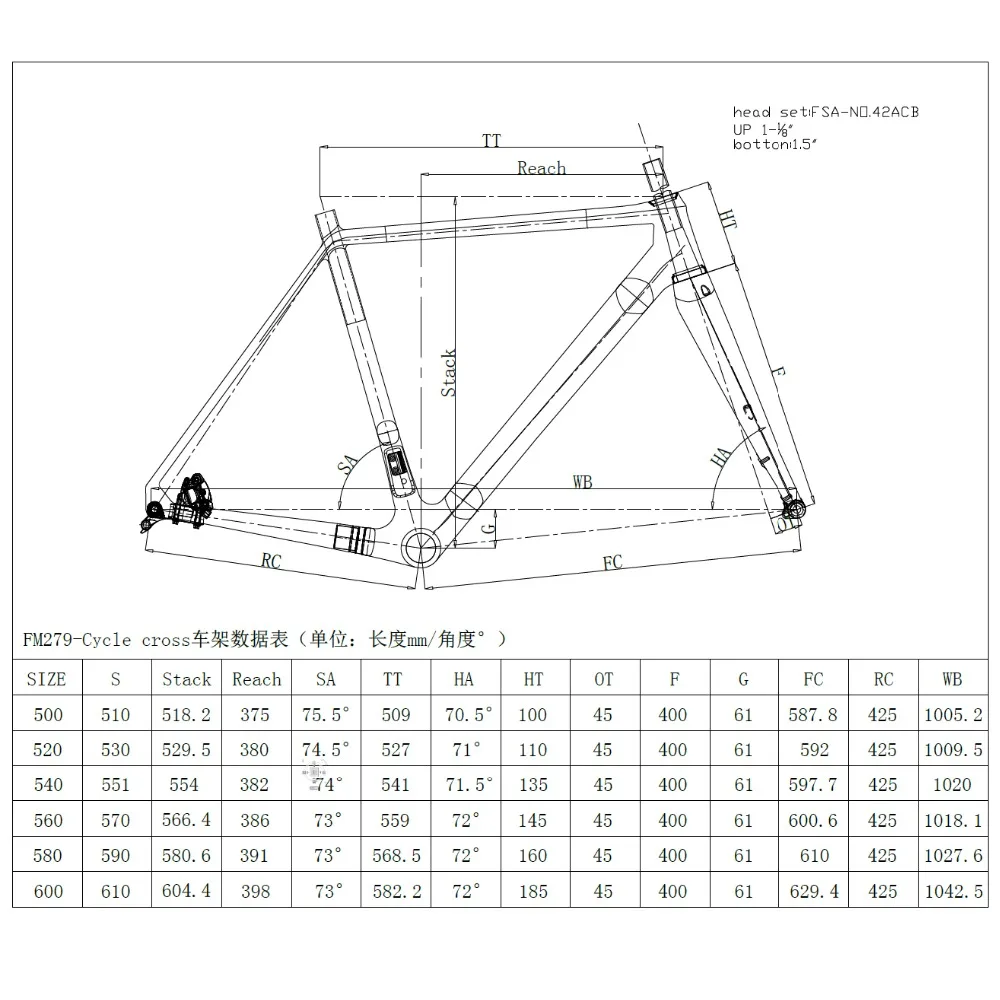Top Full Carbon Cyclocross Frame Road Bike Frame FM286 With  Disc Brake Fork Headset  700*38C 9