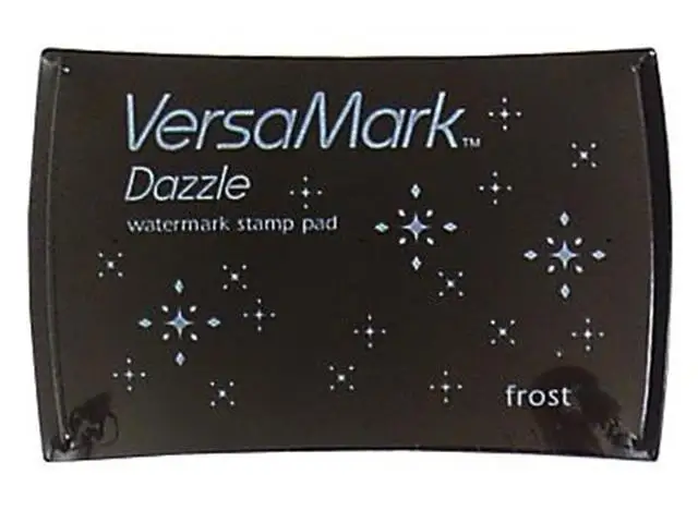 Tsukineko VersaMark Dazzle пигмент Inkpad Frost мерцающий VMD-002 Серебряный водяной знак штамп чернильный коврик Япония