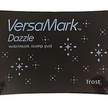 Tsukineko VersaMark Dazzle пигмент Inkpad Frost мерцающий VMD-002 Серебряный водяной знак штамп чернильный коврик Япония