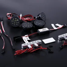 Пластиковая передняя фара и металлический задний фонарь с ЧПУ, набор для 1/5 hpi rovan baja 5t rc автомобиля, запасная часть, светодиодный