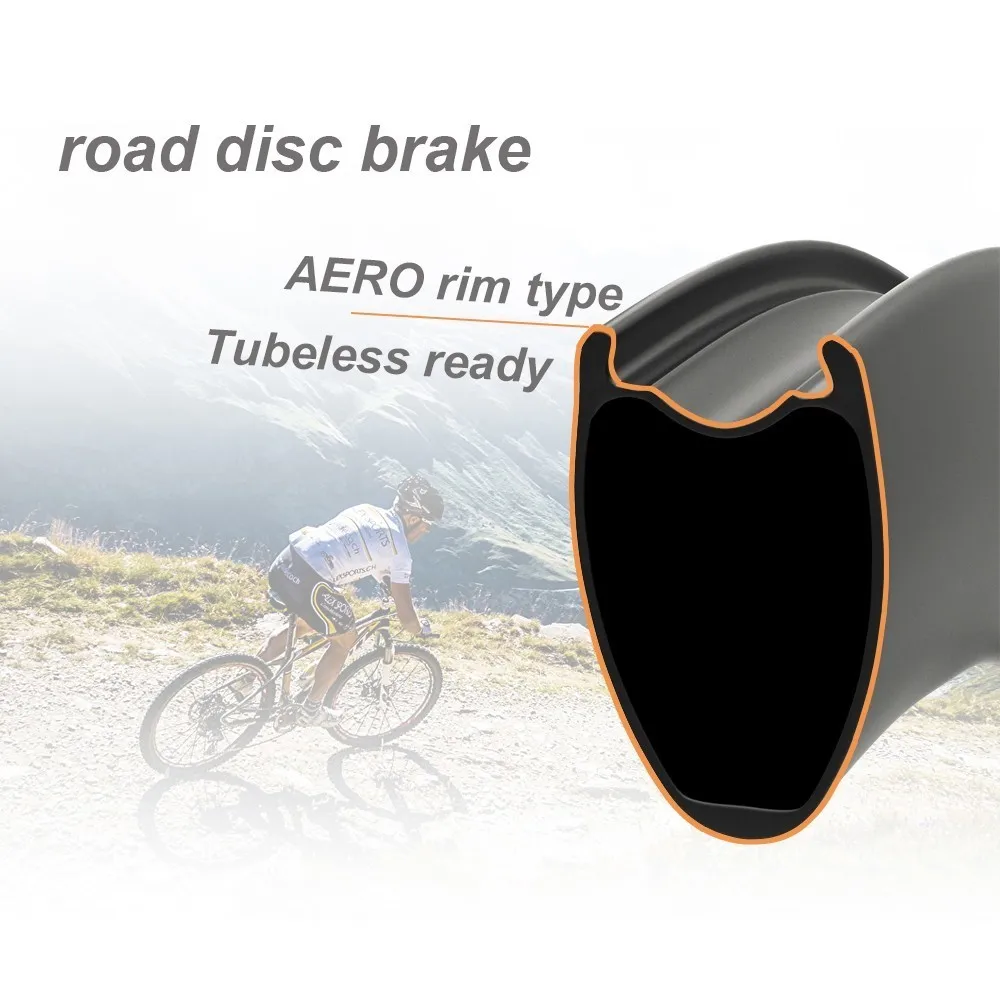 Elite Road Disc Brake Carbon Bicycle Wheel 30/35/38/45/47/50/55/60mm Tubular Clincher Tubeless With Sapim Spoke 700c Wheelset