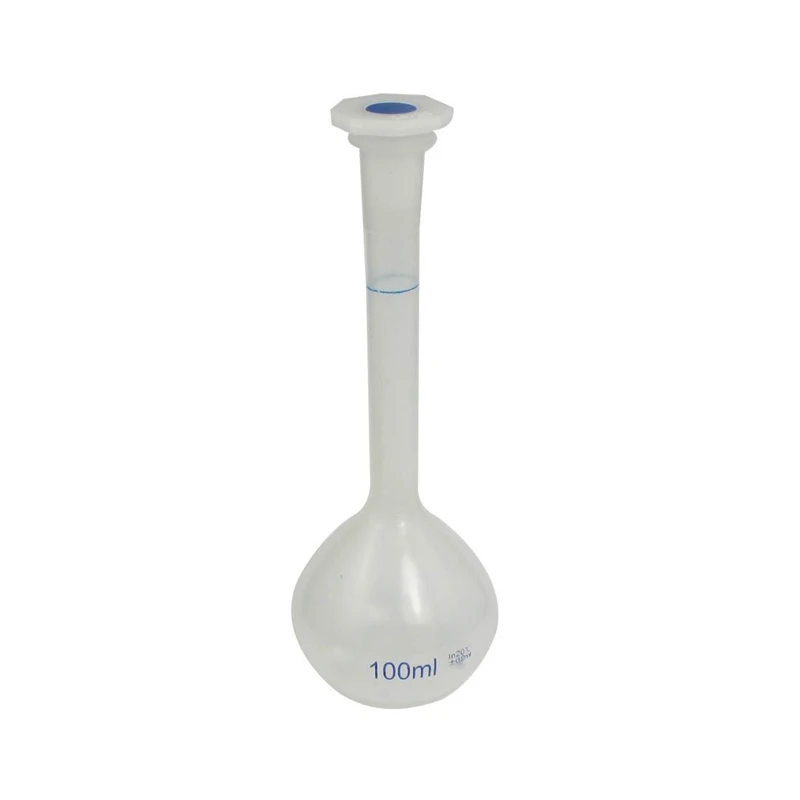 

Chemistry Lab Clear White Plastic Vase Shaped Measuring Beakers Flasks 100ml