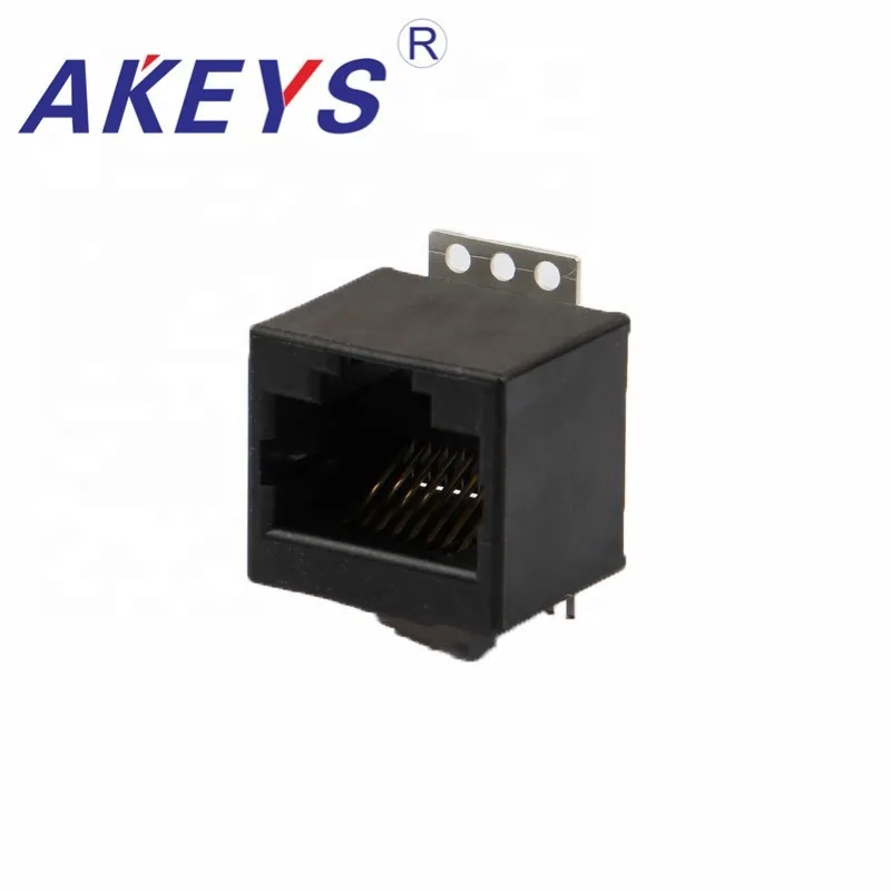 

3PCS 5222-8P8C All Plastic Female PCB Right Angle Board Jack RJ45 Connector