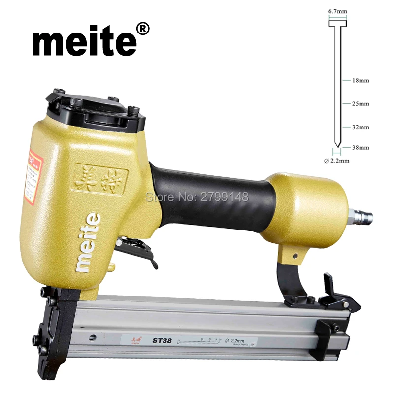 Meite nail gun ST38 professional pneumatic nailer tools air concrete nail gun for nailing