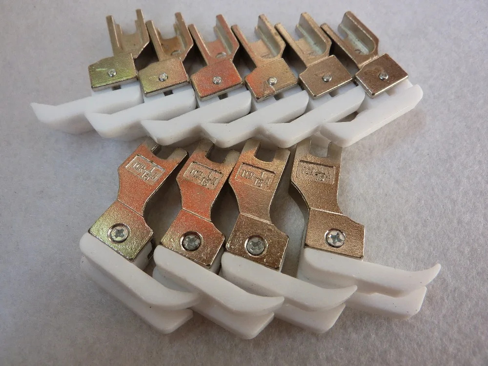 Industrial Simple Lockstitch Sewing Machine Presser Foot Plastic 10Pcs/Lot Two Sizes TCR1/16N TCR1/32N Good Quality! |