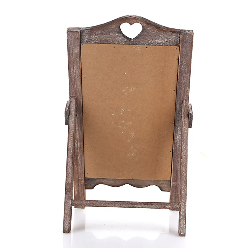 Wooden Small Blackboard Message Board Upright Home Restaurant Menu Card Desktop Cafe Multifunctional Decor Retro Nostalgia