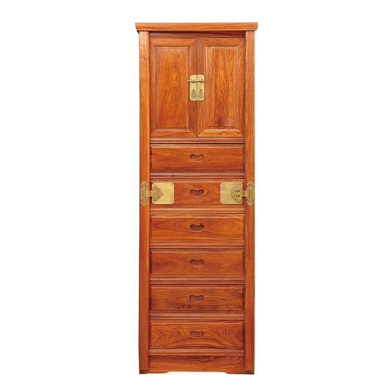 Antique Wooden Office Furniture Hedgehog Rosewood Filing Cabinet Solid Wooden Commercial Furniture GD065 176*44*60cm