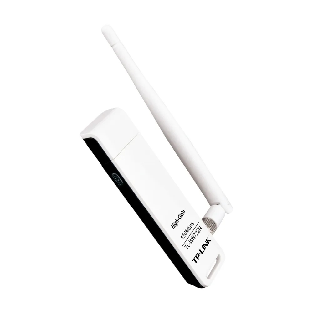 TP-LINK TL-WN722N беспроводной USB WLAN IEEE 802.11n 150 Мбит/с черный белый