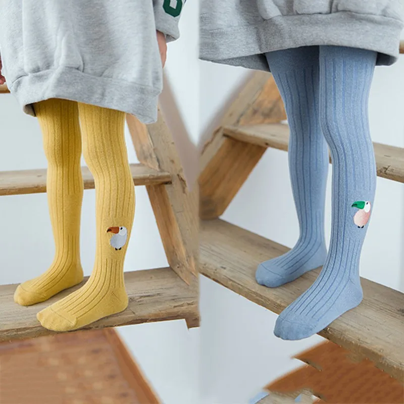 Baby girls Cotton Tights Warm Cartoon Print Pantyhose Anti Slip