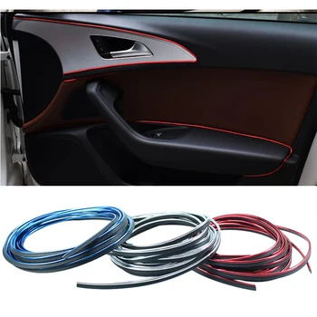 

5M Car 3D Door Dashboard Steering-wheel Styling Interior Decoration Line Strips For Ford Focus Cruze Kia Rio Skoda Octavia Maz