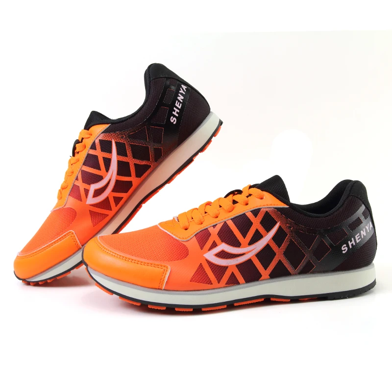 

2018 Mens Jogging Sneakers Breathable Man Running Shoes Spring Autumn Sneakers China Orange Green Athletic Shoes for Men