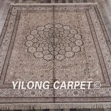 Yilong 8'x10' ручной работы, шелковые персидские Ковры Гостиная Хереке области Ковры(lh179a8x10