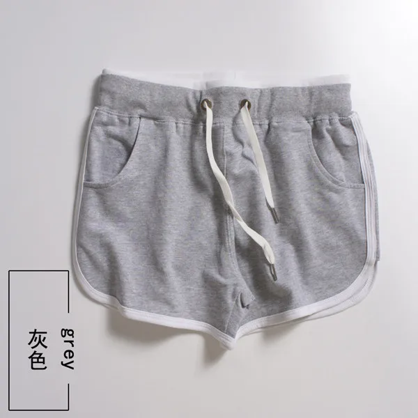 gray Fdfklak M-3XL размера плюс шорты для сна женские Пижамные брюки летние хлопковые домашние Пижамные Брюки Штаны для сна - Цвет: gray