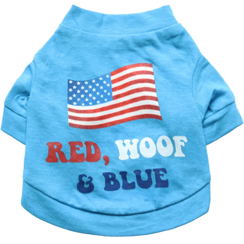 National Flag Print Logo Dog Clothes for Small Dogs Casual Pop Streetwear Cute Winter Coat Warm Funny Jacket | Дом и сад