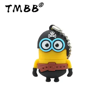 

latest cartoon Pirate little Minions flash drive pen drive usb flash drive 8G 16G 32G 64G 128G U disk personal memory stick gift