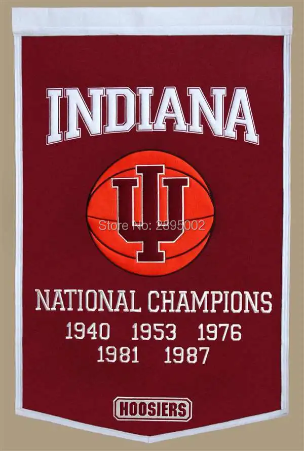 Indiana University Hoosiers College Basketball Banner Flag Polyester