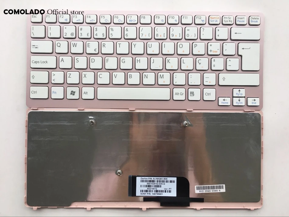 PO Portugal Keyboard For Sony Vaio VPC-CW VPC CW VPCCW CW16EC CW18FC pink Frame Laptop Keyboard PO Layout