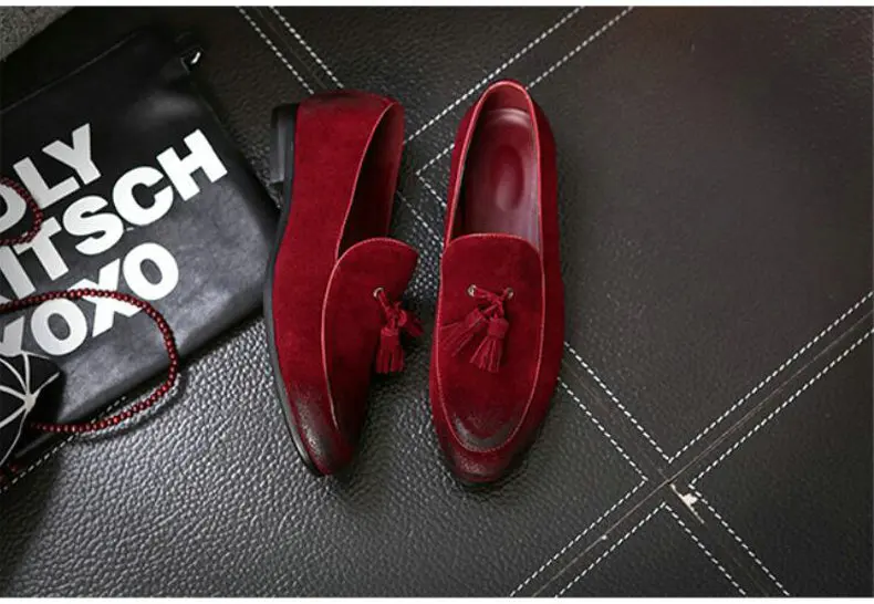 Men's Casual Shoes Mens Shoes Casual Cow Suede Leather Mens Shoes Casual Slip On Suede Men Loafers Suede Shoes Plus Size 47 48 (4)