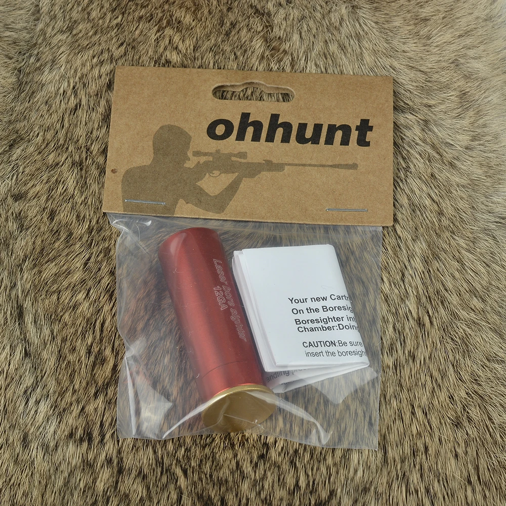 Ohhunt 12 GA алюминиевый Картридж красный лазерный Boresighter охотничий лазерный Диаметр Прицельный Colimador для тактического прицела