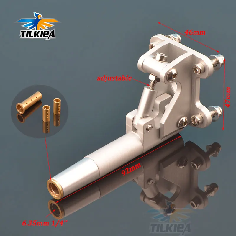 RC Boat 92mm Length Adjustable Stinger Drive With Bush for 6.35mm 14 Prop Shaft Flexible Shaft Flex Cable RC Boat 92mm Length Adjustable Stinger Drive With Bush for 6.35mm 14 Prop Shaft Flexible Shaft Flex Cable