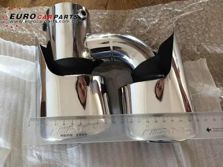 Hot sale ML63 exhaust tips fit for MB M-class ML W164 to ML63 A-style W164 muffler tips with A logo (15)