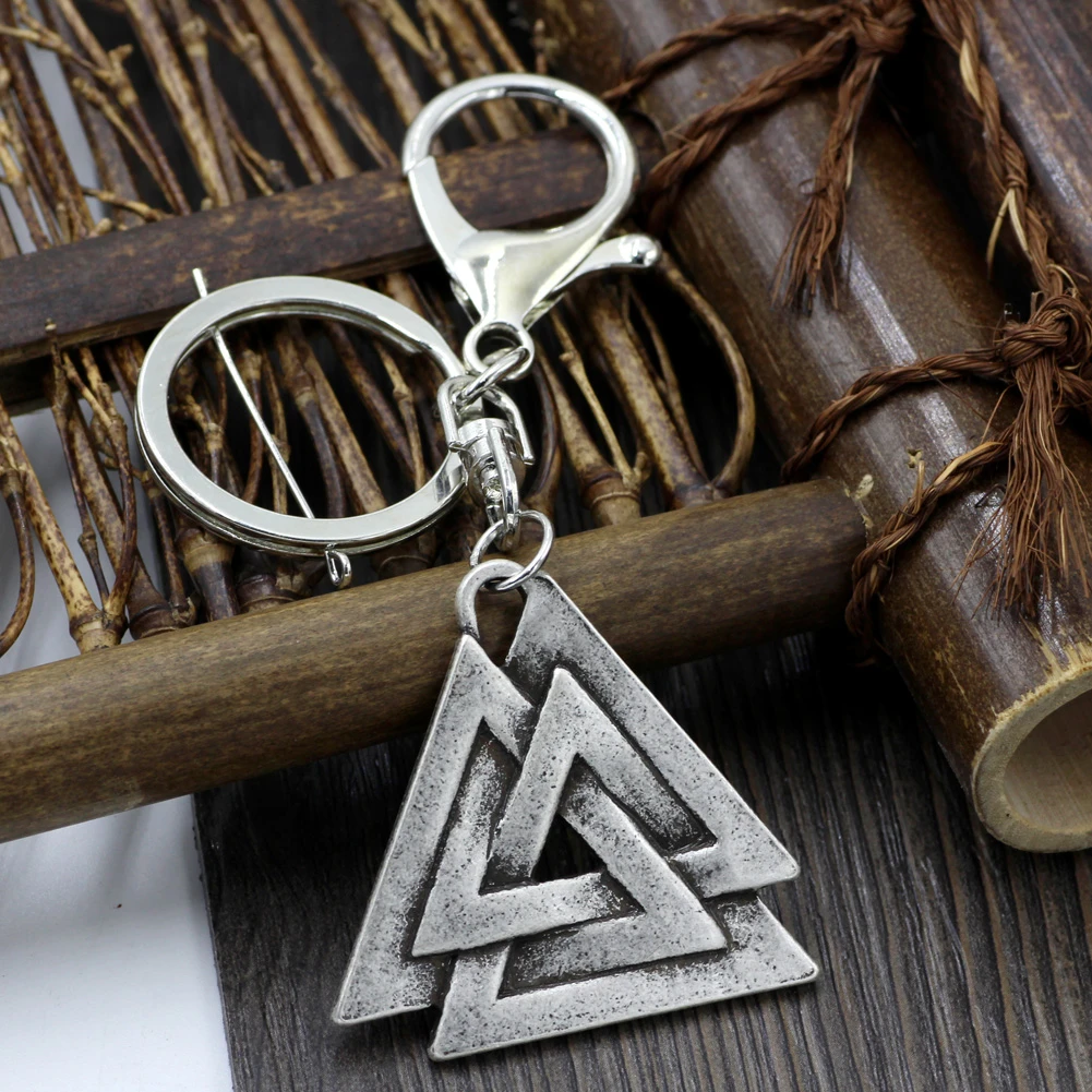 Double-sided Viking Rune Cross Bag Charm Keyring Ladies Mens Norse God Odin Thor Double-sided Viking Rune Cross Bag Charm Keyring Ladies Mens Norse God Odin Thor