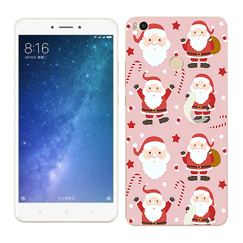 Чехол s для Xiaomi Mi Max2, мягкий силиконовый чехол для Xiaomi Mi Max 2 X'mas Day, окрашенный чехол для телефона xiomi Mi Max 2, Fundas - Цвет: 01