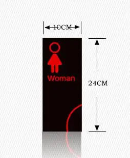 Черный акриловый, для туалета знаки дверь wc вывеска мужские и женские туалеты вывеска для ванной комнаты индикатор вывеска настенная бирка
