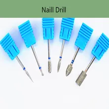 3 шт./упак. 6 видов Сталь фрез для маникюра/педикюра для электрическая машинка для маникюра, аксессуары для полировки 3/32 ''-вольфрамовый бор для дизайна ногтей инструменты