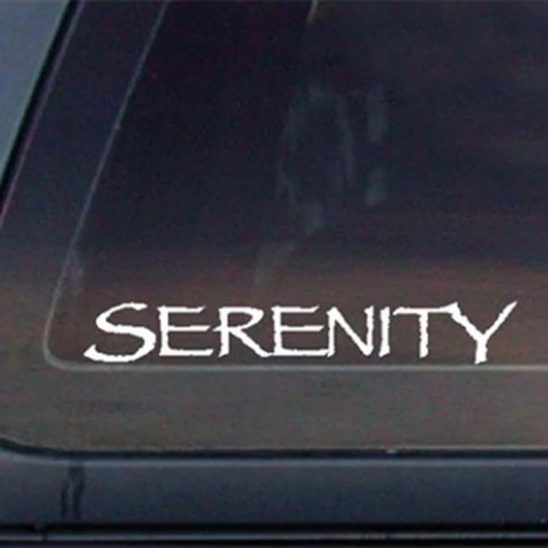Модные креативные Виниловые Наклейки для декора слова текст Serenity Классическая