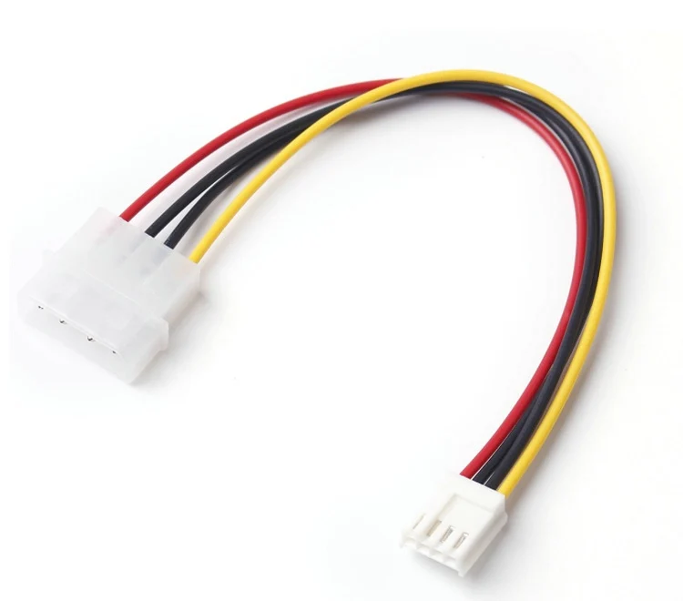 100 шт./лот Molex 4 контактный флоппи блок питания разъем компьютерный адаптер 18AWG